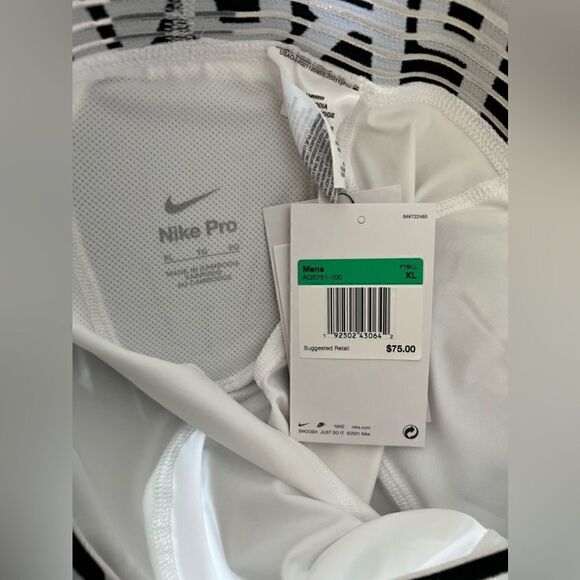 Nike Pro Hyperstrong Padded White Compression Shorts - Picture 4 of 4